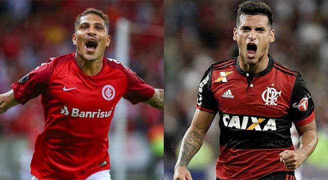 Paolo Guerrero y Miguel Trauco en el once ideal del Brasileirao