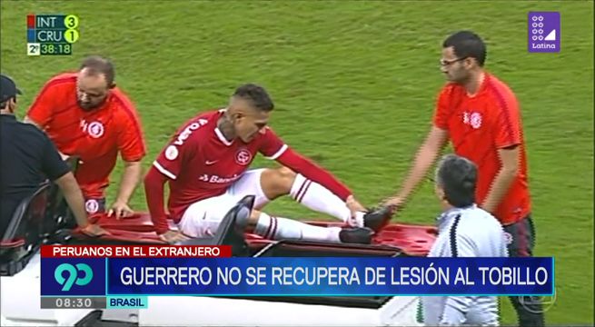 Paolo Guerrero no se recupera de lesión al tobillo y asusta a todos