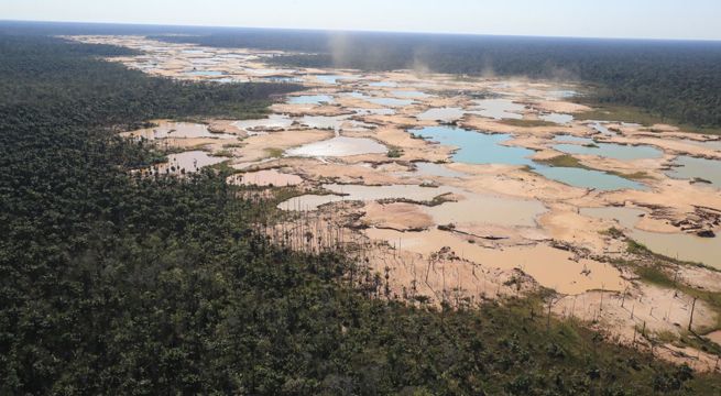 Mira cómo luce la Amazonía peruana deforestada por la minería ilegal (Fotos)