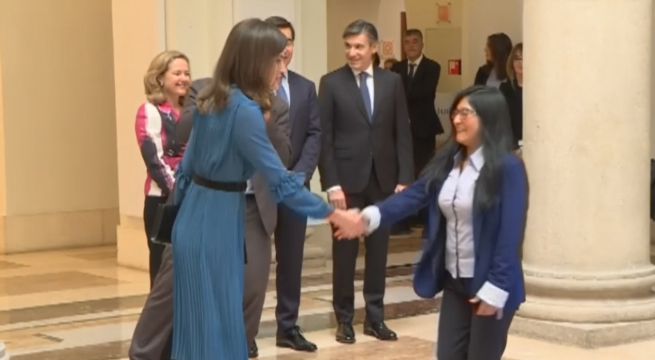 Peruana emprendedora se reunió con la reina Letizia