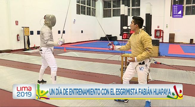 Un día de entrenamiento con el esgrimista Fabián Huapaya