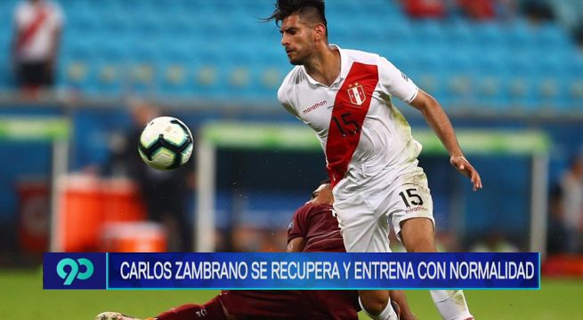 Carlos Zambrano se recupera y estaría apto para el duelo frente a Brasil