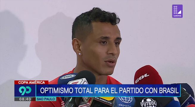 Yoshimar Yotún se muestra optimista de cara al duelo frente a Brasil