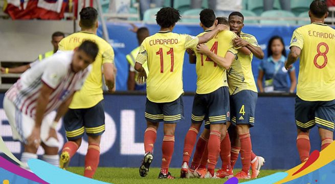 Copa América: Perú llega a cuartos de final por el triunfo de Colombia 1-0 sobre Paraguay [Video]
