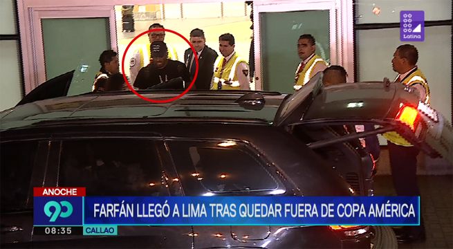 Jefferson Farfán llegó a Lima tras quedar fuera de la Copa América