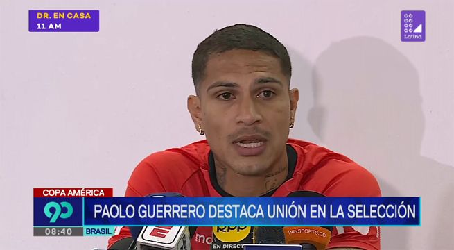 Paolo Guerrero destacó la unión del grupo en la selección peruana