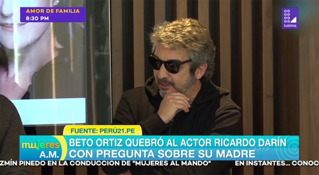 Beto Ortiz quebró al actor Ricardo Darín con pregunta sobre su madre