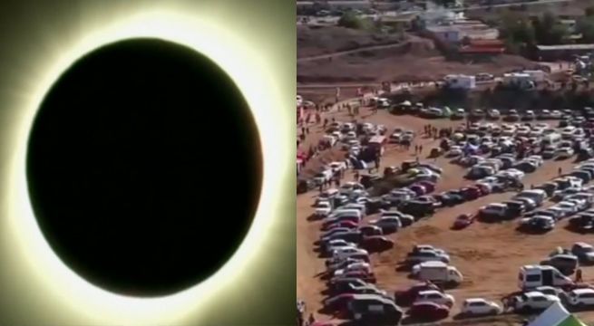 Eclipse solar total maravilló a espectadores en Chile