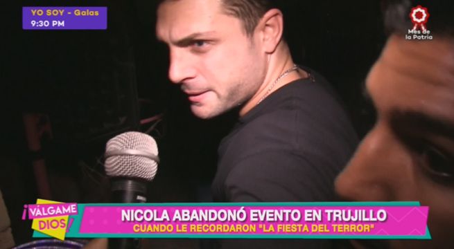 Nicola Porcella abandona show porque le recordaron ‘Fiesta del horror’