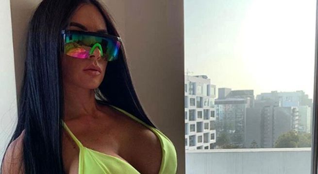 Diosa Canales sorprende al posar con sexy prenda desde ventana de edificio
