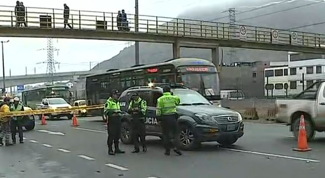 El Agustino: hombre murió atropellado en la Vía de Evitamiento