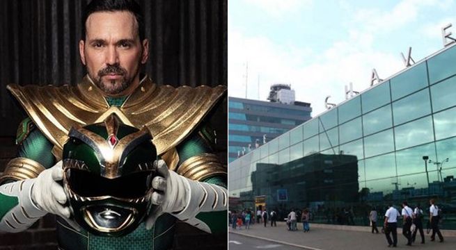El recordado Power Ranger verde fue retenido en el Aeropuerto Jorge Chávez