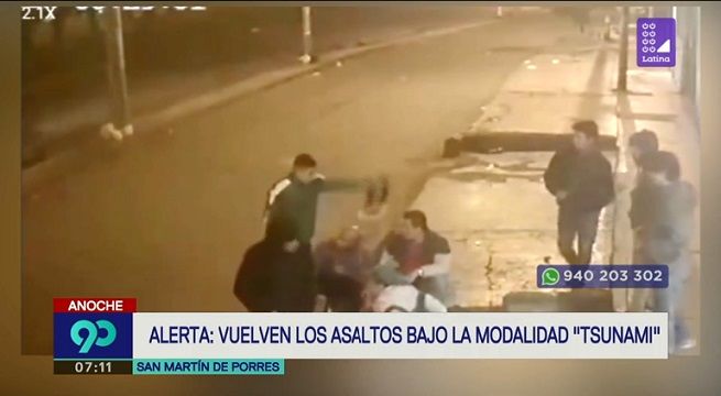 Vuelven los asaltos bajo la modalidad del 'Tsunami'