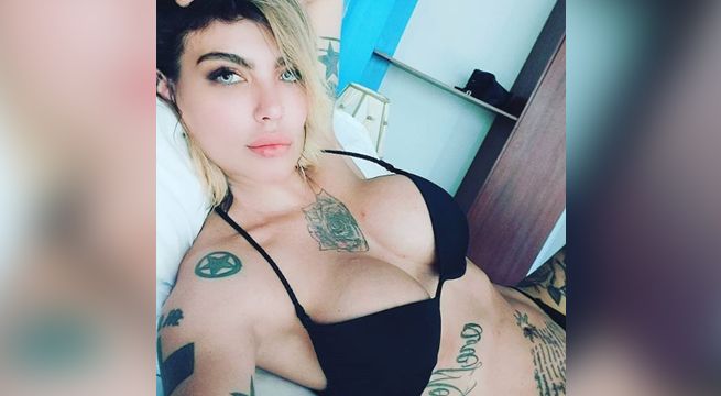 Angie Jibaja posa con arma de fuego y preocupa a sus seguidores