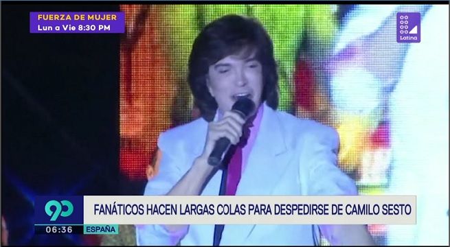 Los restos de Camilo Sesto son velados en Madrid y sus seguidores hacen largas colas para despedirse