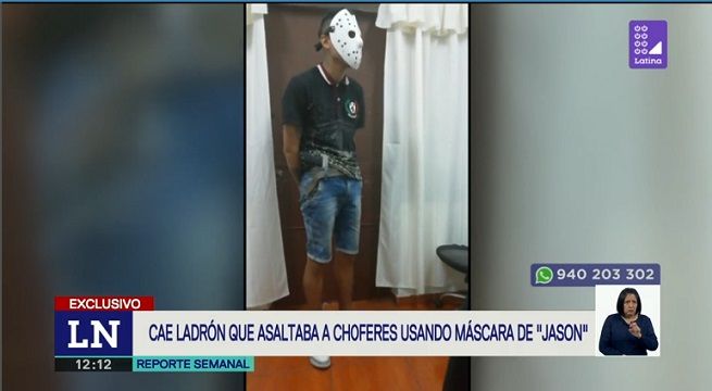 Policía captura al temible “Jason” de Barrios Altos, delincuente que asaltaba a taxistas y transeúnt