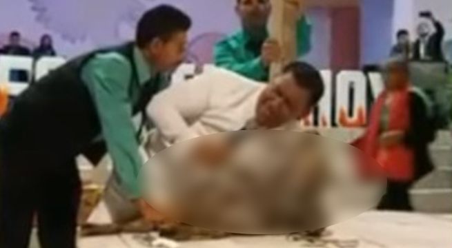 Pastor evangélico degolló un animal durante celebración religiosa