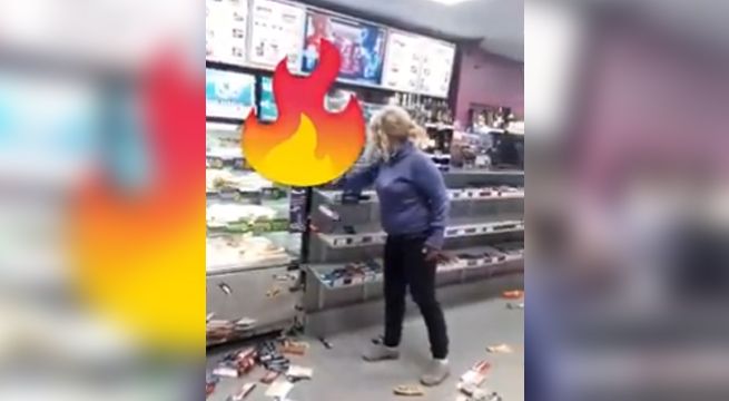 Breña: mujer causó destrozos en minimarket porque no quiso pagar una bebida alcohólica