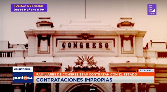 Salgado, Tucto y Foronda: Congresistas con familiares contratados por el Estado