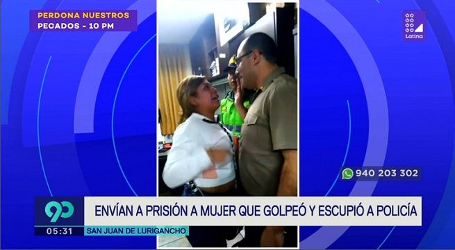 Seis mese de cárcel para mujeres que agredieron a Comisario en SJL