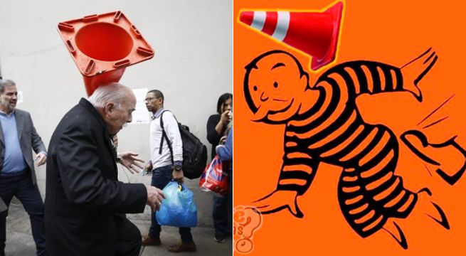 Los mejores memes que dejó el ataque a Carlos Tubino con un cono de tránsito