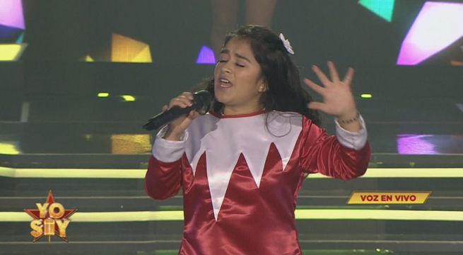 La imitadora de la Princesita Mily cantó 