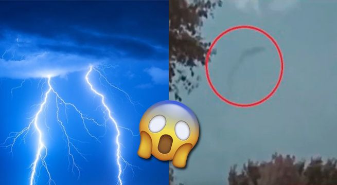 Hombre graba tormenta eléctrica y queda aterrado por un extraño objeto en el cielo [VIDEO]