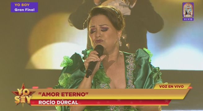 La imitadora de Rocío Dúrcal nos regaló el tema “Amor eterno” en la Gran Final de Yo Soy