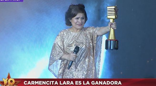 Imitadora de Carmencita Lara festejó su triunfo en Yo Soy cantando 