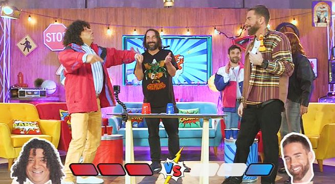 Leslie Stewart, 'el Loco' Wagner y los patas jugaron al 'Michi de Patas'