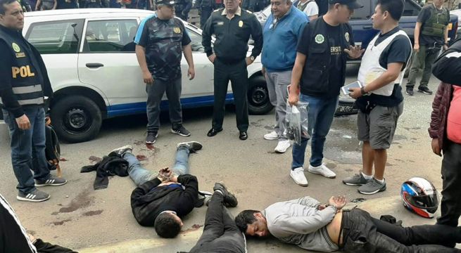 Dos delincuentes fueron abatidos al intentar asaltar banco en el Callao