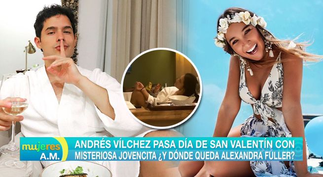 Andrés Vílchez pasó San Valentín con una misteriosa jovencita, ¿y Alessandra Fuller? [VIDEO]