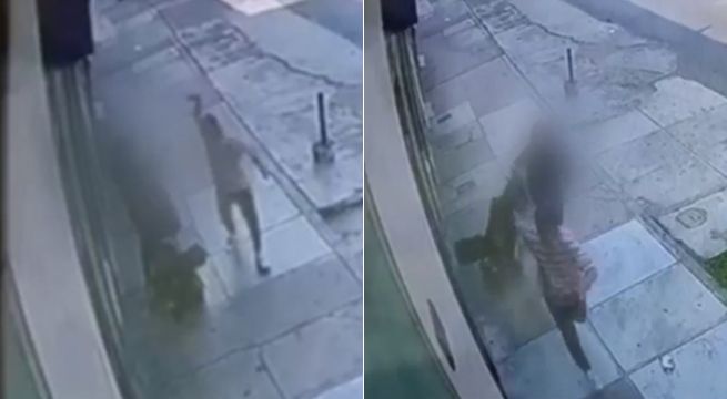 Cámaras captan robo de celular a madre con bebé en San Martín de Porres [VIDEO]