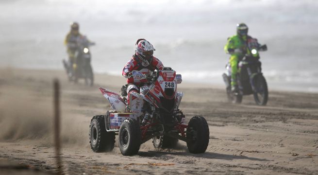 Dakar 2018: Alexis Hernández alcanzó el Top 3 en cuatrimotos tras finalizar cuarta etapa