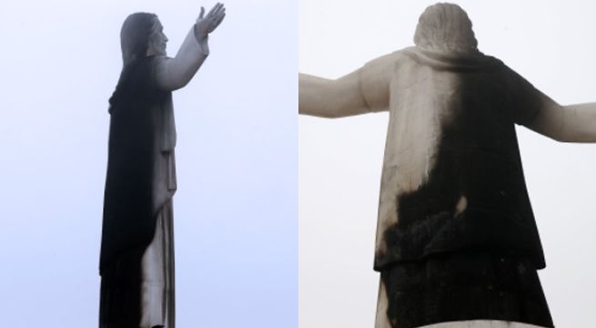 Cristo del Pacífico: Cortocircuito originó el incendio de esta madrugada
