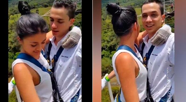 YouTube: pareja intenta sellar su amor con temeraria acción en 