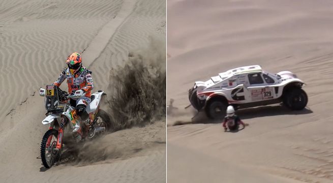 Dakar 2018: piloto checa casi muere atropellada por otro competidor en Bolivia