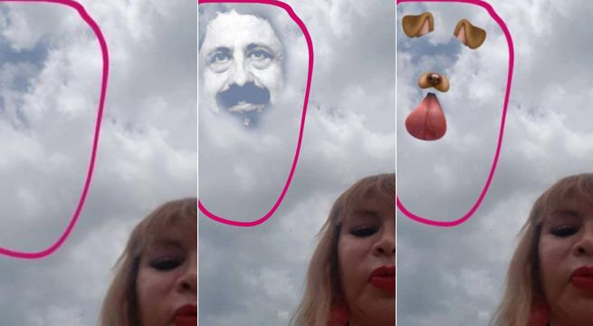 Susy Díaz aseguró que vio el rostro de Augusto Polo Campos en el cielo y provocó divertidos memes
