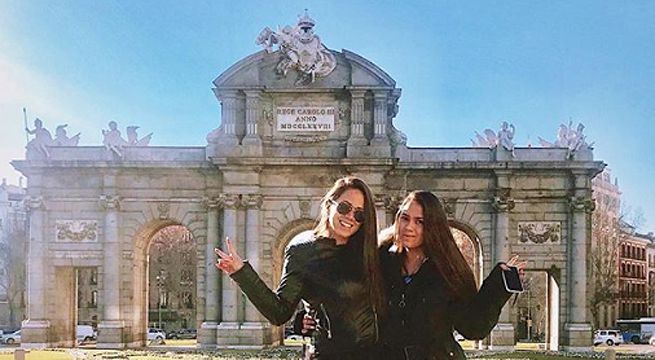 Así pasaron sus días en Europa Melissa Klug y su hija Gianella Marquina