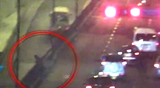 'Robacelulares' queda herido tras arrojarse a la Vía Expresa Grau