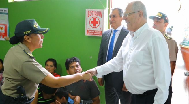 Pedro Pablo Kuczynski realizó visita inopinada a Comisaría de Canto Rey