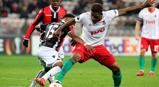 Europa League: Lokomotiv con Jefferson Farfán consiguió una importante victoria ante el Niza