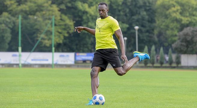 Usain Bolt anunció que cumplió su sueño de fichar por un club de fútbol