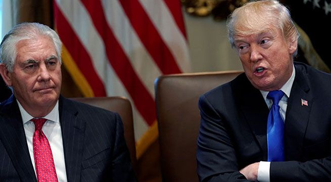 Donald Trump cesa a Rex Tillerson como secretario de Estado