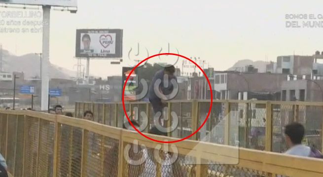 El Agustino: hombre se lanza desde lo más alto de Puente Nuevo