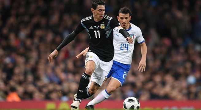 Argentina vence 2-0 a Italia en amistoso de preparación para Rusia 2018