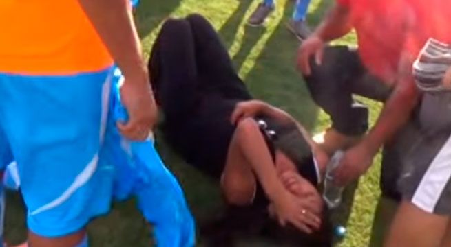 YouTube: reportera fue agredida brutalmente por enardecidos hinchas en partido de Copa Perú