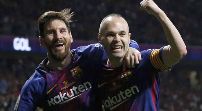El adiós de Lionel Messi a Andrés Iniesta