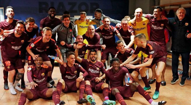 Barcelona se coronó campeón de La Liga Santander