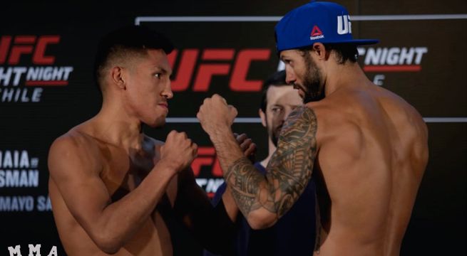 Representantes nacionales cumplieron con el pesaje oficial del UFC Chile